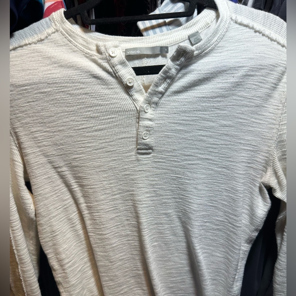 Men’s Vince long sleeve (cream)